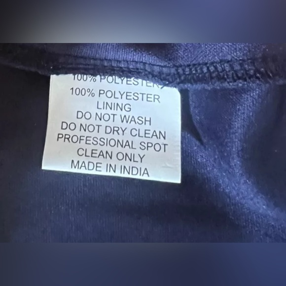 New Mac Duggal Beaded Plunge Neck Gown In Midnight Size 12 - Picture 11 of 11